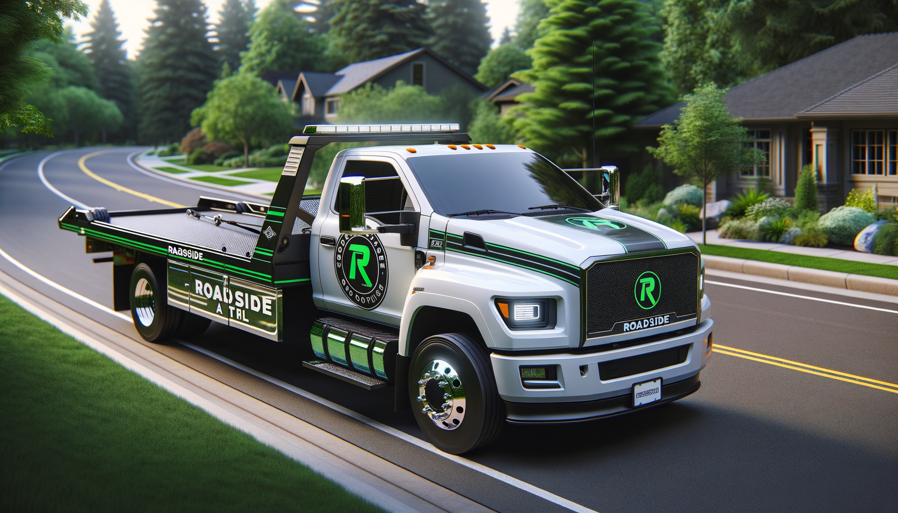 Roadside ATL tow truck ready for service